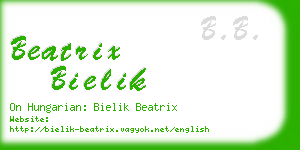 beatrix bielik business card